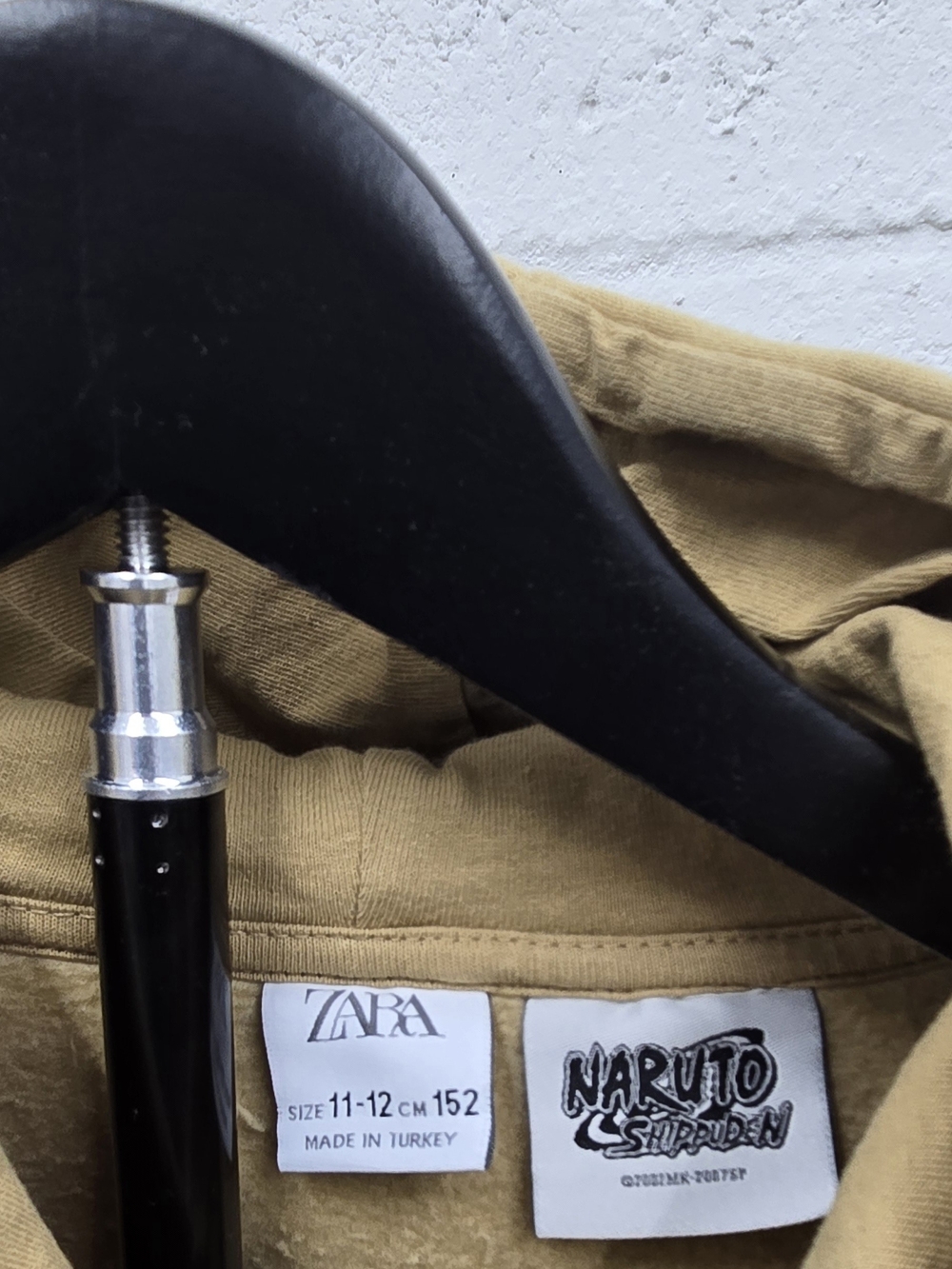 Zara Naruto Shippuden Kids Hoodie - Mustard